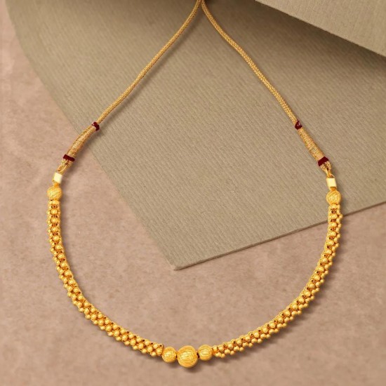 Regal Beaded Gold Necklace