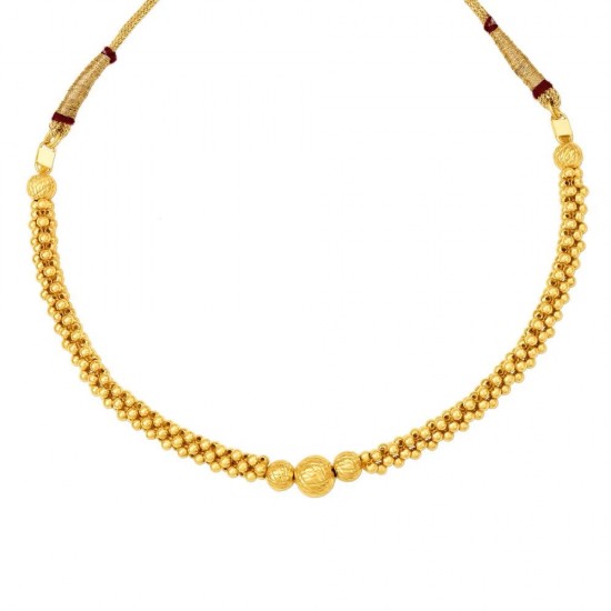 Regal Beaded Gold Necklace