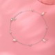 Dreamy Dangle Single Silver Anklet