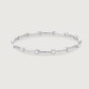 Playful Pearl Silver Bangle